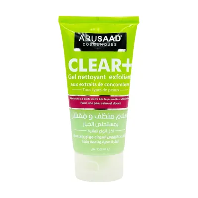 Clear+ gel nettoyant exfoliant