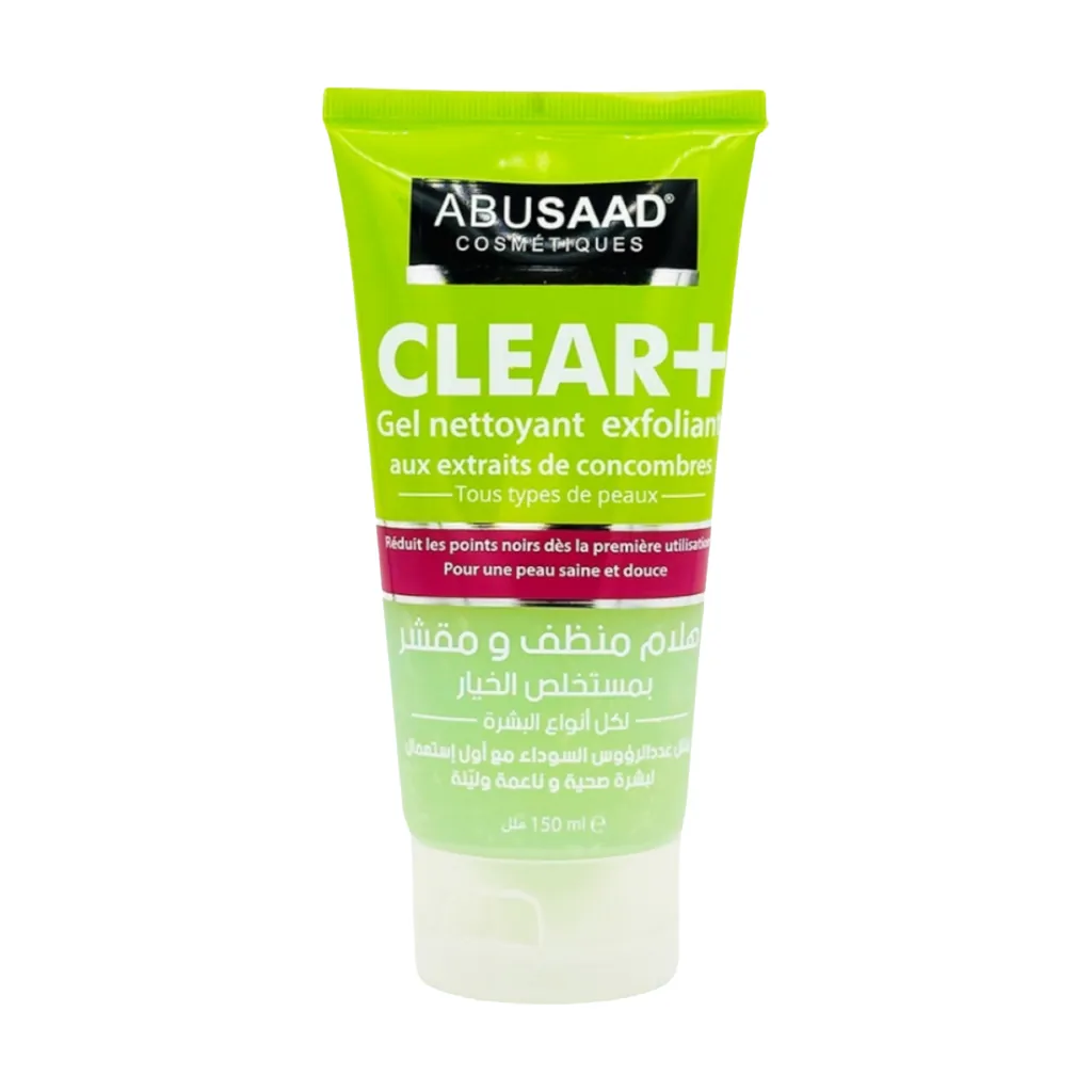 Clear+ gel nettoyant exfoliant