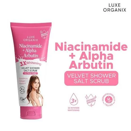 مقشر Niacinamide + Alpha Arbutin shower salt scrub