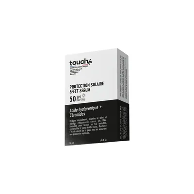 Protection solaire SPF 50 effet sérum