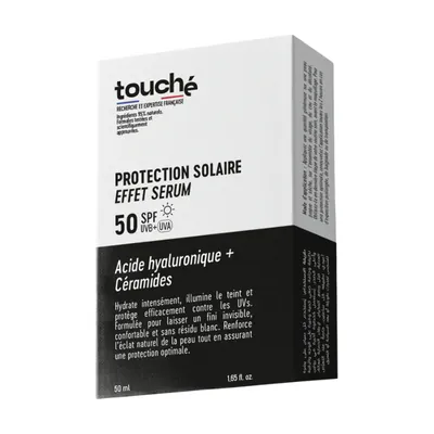 Protection solaire SPF 50 effet sérum