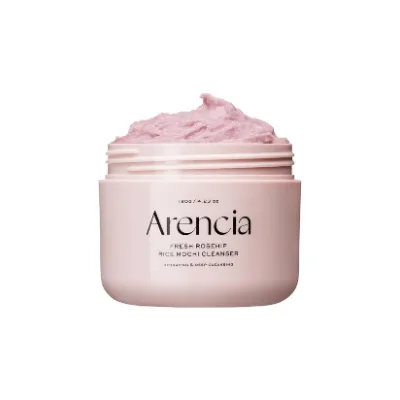 منظف موشي الوردي للوجه ارينسيا - 120غرام | Arencia fresh rosehip rice mochi cleanser